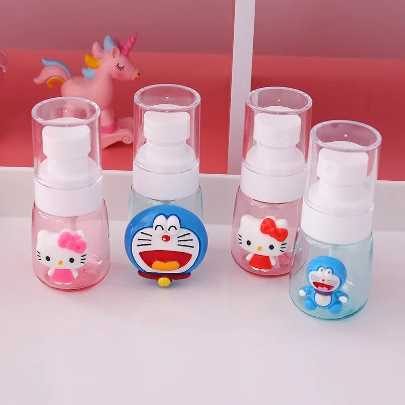 Cute Cartoon Sticker Spray Bottle – Portable Mini Spray Bottle (Random Cartoon Sticker-Pack of 1 )