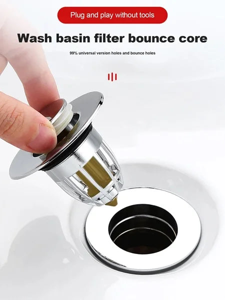 Stainless Steel Pop-Up Drain Filter