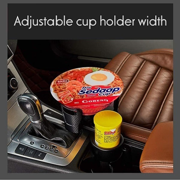 2-in-1 Multifunctional Car Cup Holder – Adjustable Car Drink & Accessory Organizer (Pack of 1)