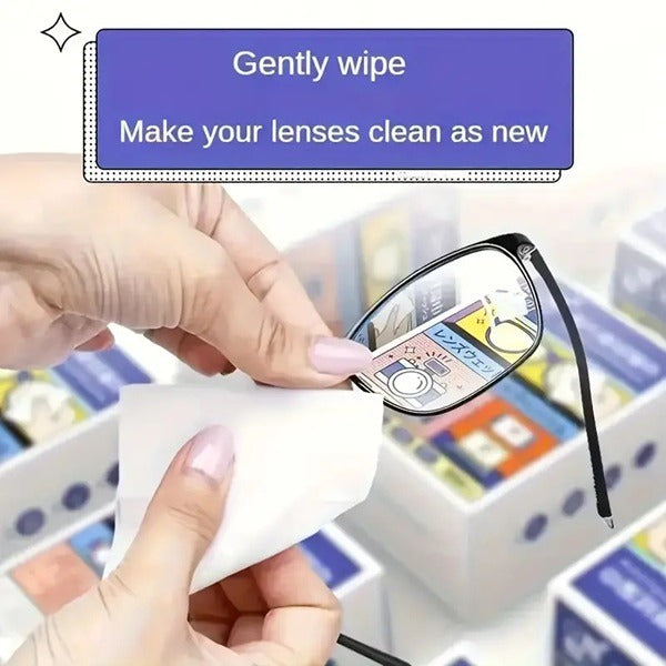 100 Pcs Multipurpose Lens Cleaning Wipe
