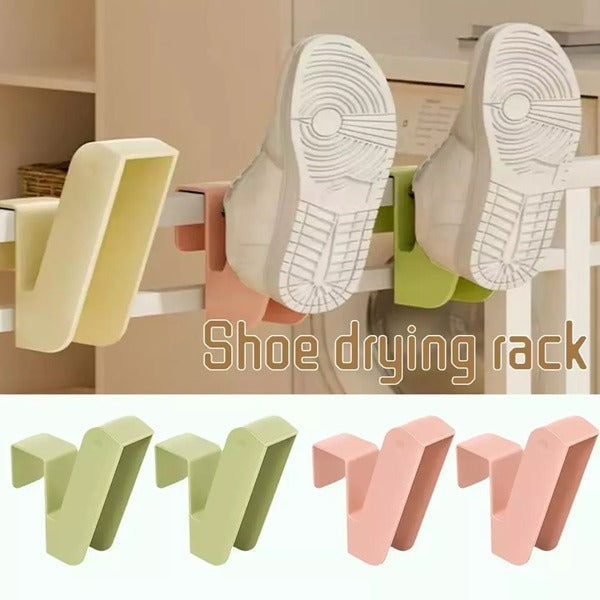 Portable Shoe Drying Rack – Foldable Hanging Shoe Drying Stand for Home & Travel (Random color-Pack of 6)