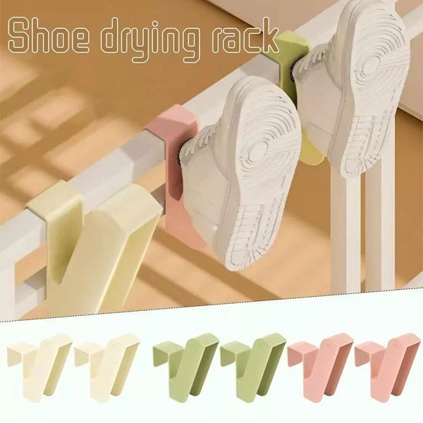 Portable Shoe Drying Rack – Foldable Hanging Shoe Drying Stand for Home & Travel (Random color-Pack of 6)
