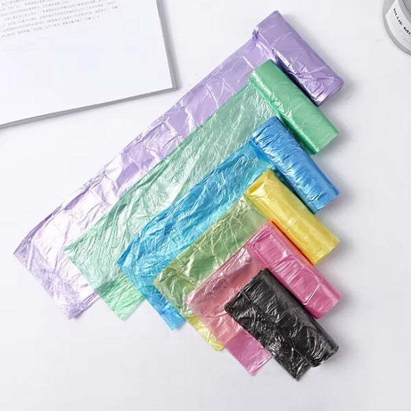 Garbage Bags 45 × 50 cm – Strong & Leak-Proof Polyethylene Dustbin Bags (5 Rolls | 50 Pcs Total)