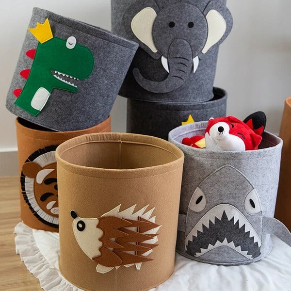 Foldable Animal Design Laundry Storage Basket