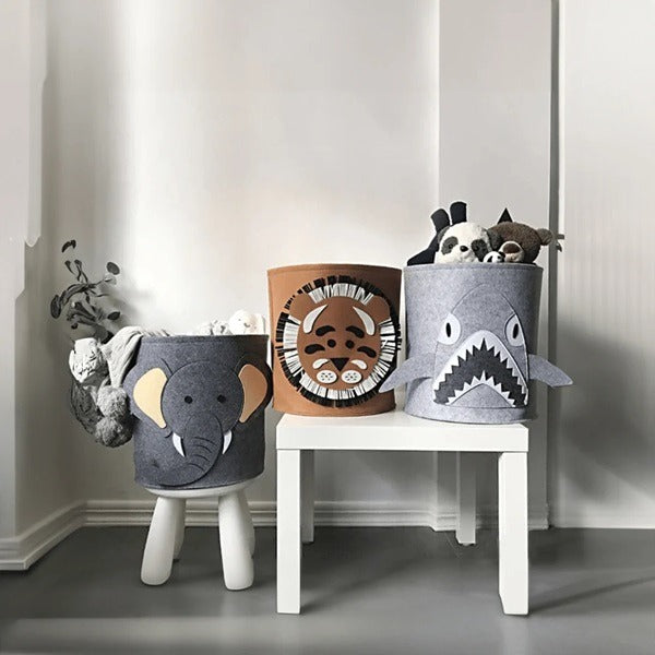 Foldable Animal Design Laundry Storage Basket