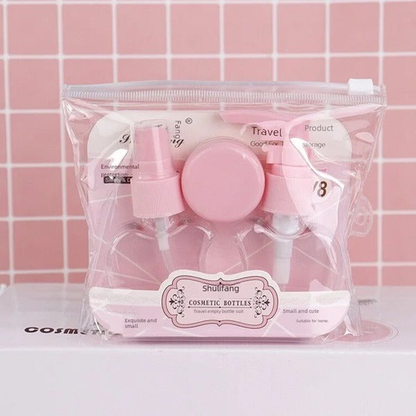 Portable Travel Spray Bottle Set – Apple-Shaped Spray & Dispenser Bottles for Daily Travelers - Set of 3 Bottles in 1 Pack (Pack of 1)