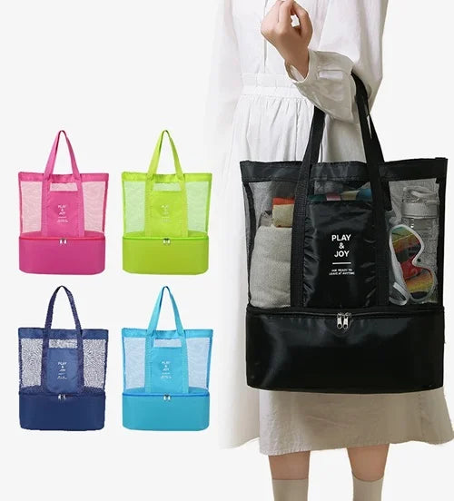 Portable Travel Mesh Bag – Lightweight, Breathable Storage Organizer for Toiletries, Cosmetics & Accessories (Pack of 1)