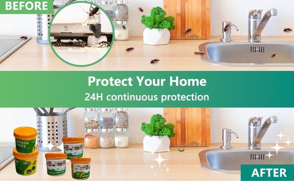 Cockroach Repellent – 12 Pcs Natural Pest Control Tablets for Home, Kitchen, Wardrobe & Bathroom