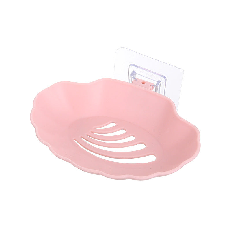 3 Pcs Sea Shell Shaped Soap Dish Set – Bathroom Soap Holder for Home, Kitchen & Travel (Random color)