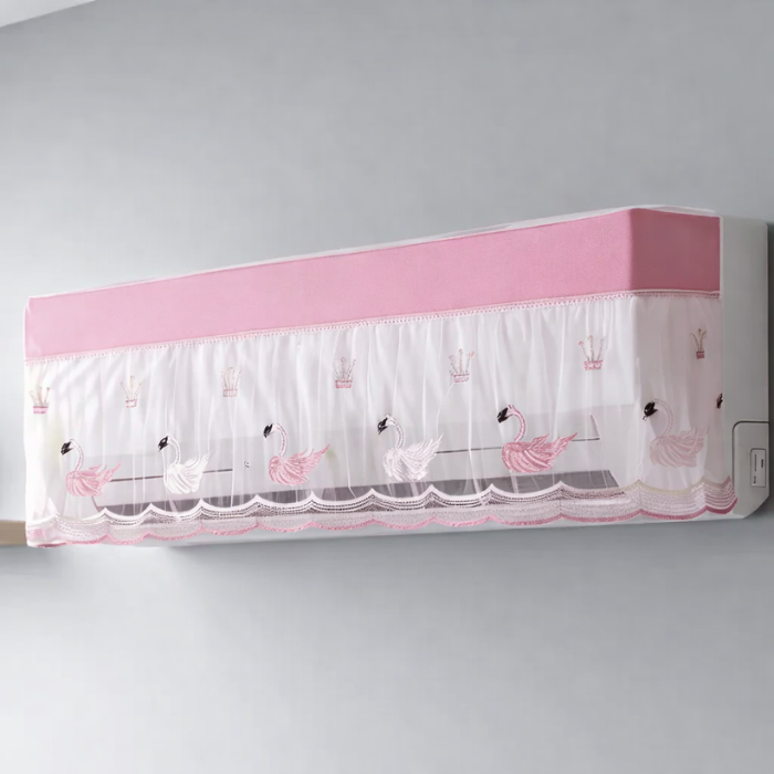 Wall Mounted Air Conditioner Cover – Dustproof & Washable Nylon AC Cover for 1.5 Ton Split AC (Random Design)