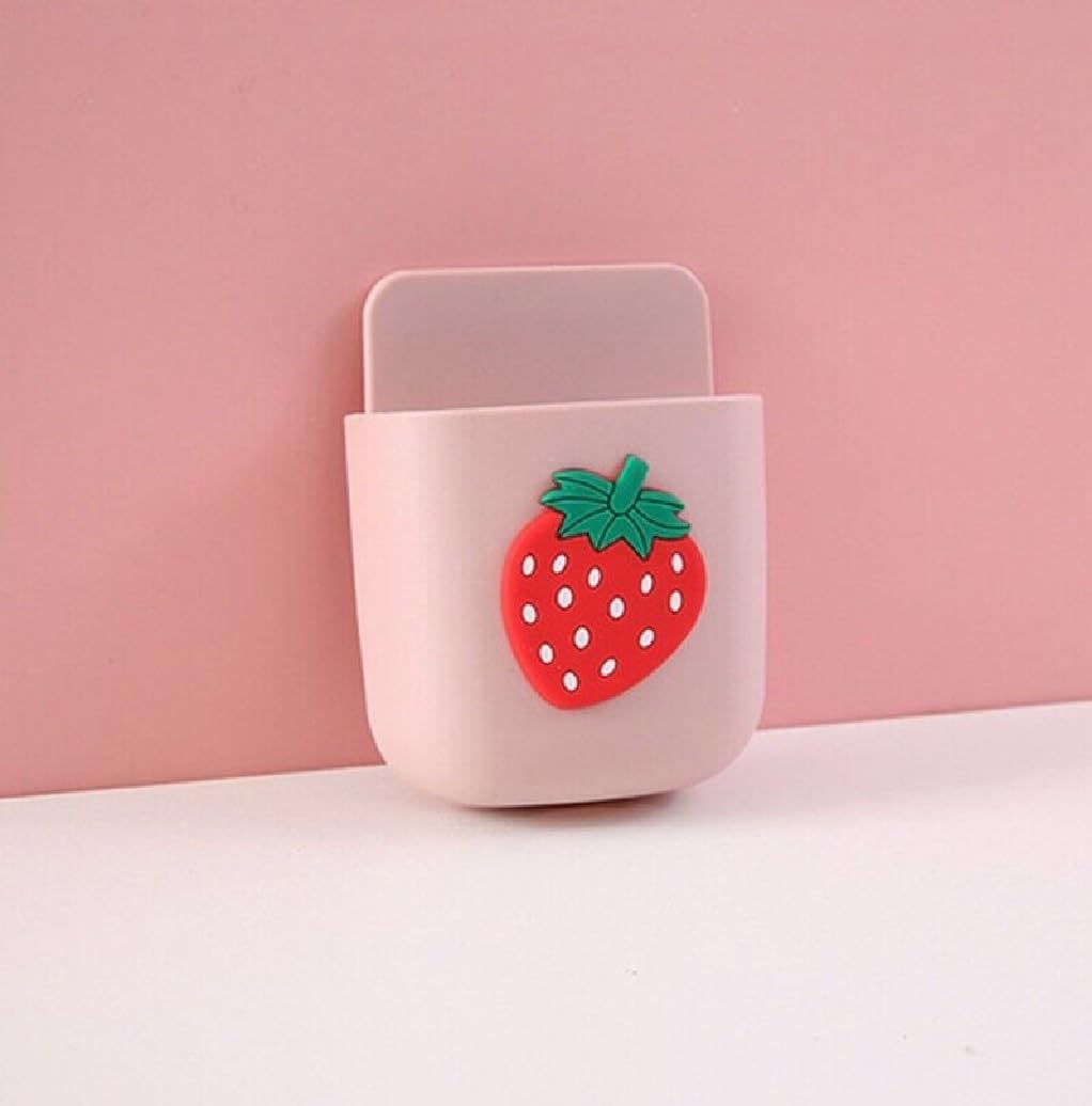 Wall Mounted Hanging Mobile Holder – No Drilling Phone Storage Stand for Home, Office & Kitchen (Random color-Pack of 1)