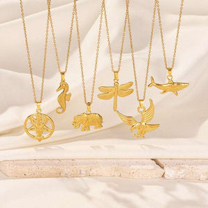 Anti Tarnish Charm Necklace (Random Charms) -1pc