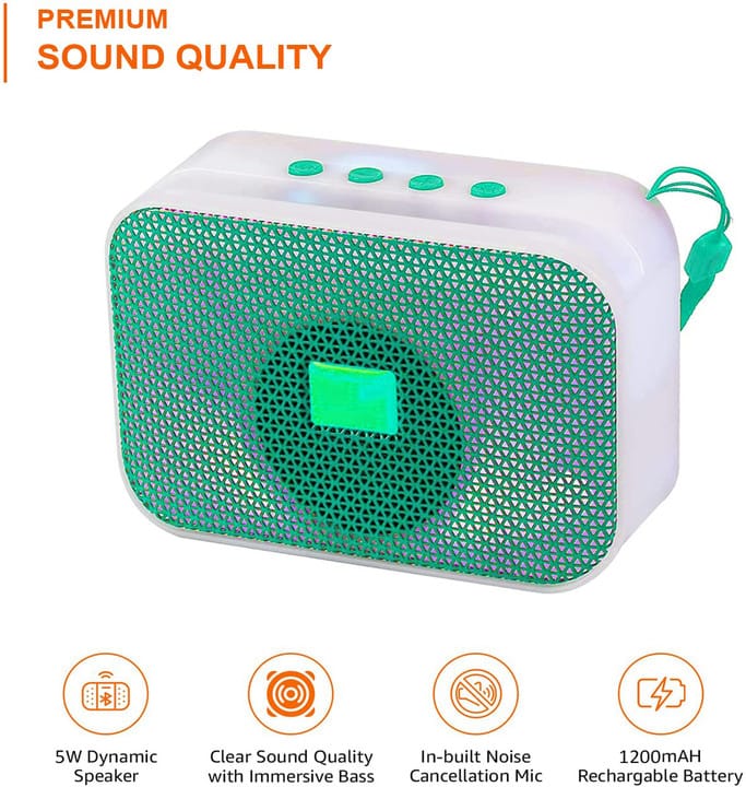 Mini Portable Bluetooth Speaker Compact Size Portable Wireless With Mobile Stand