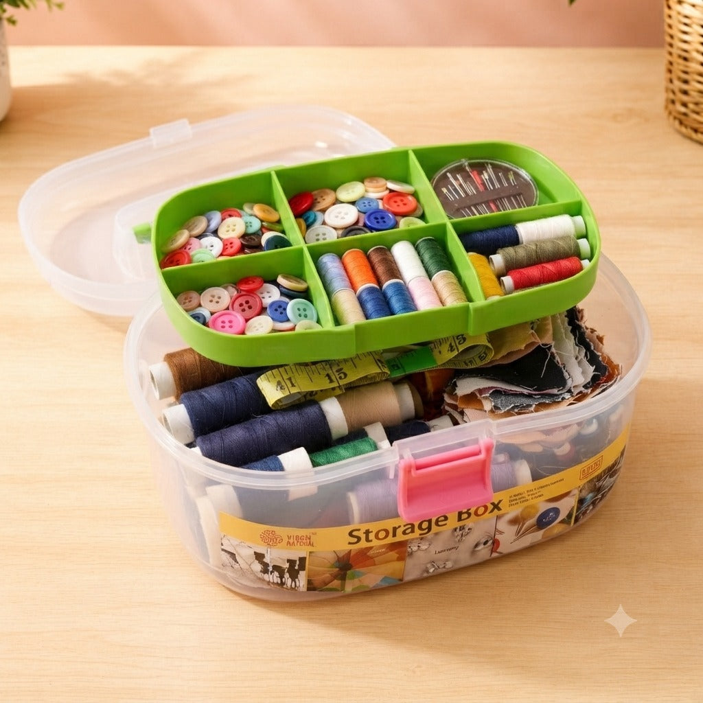 Large Capacity Multipurpose Storage Box – Home & Office Organizer for Accessories (Random color-Pack of 1)
