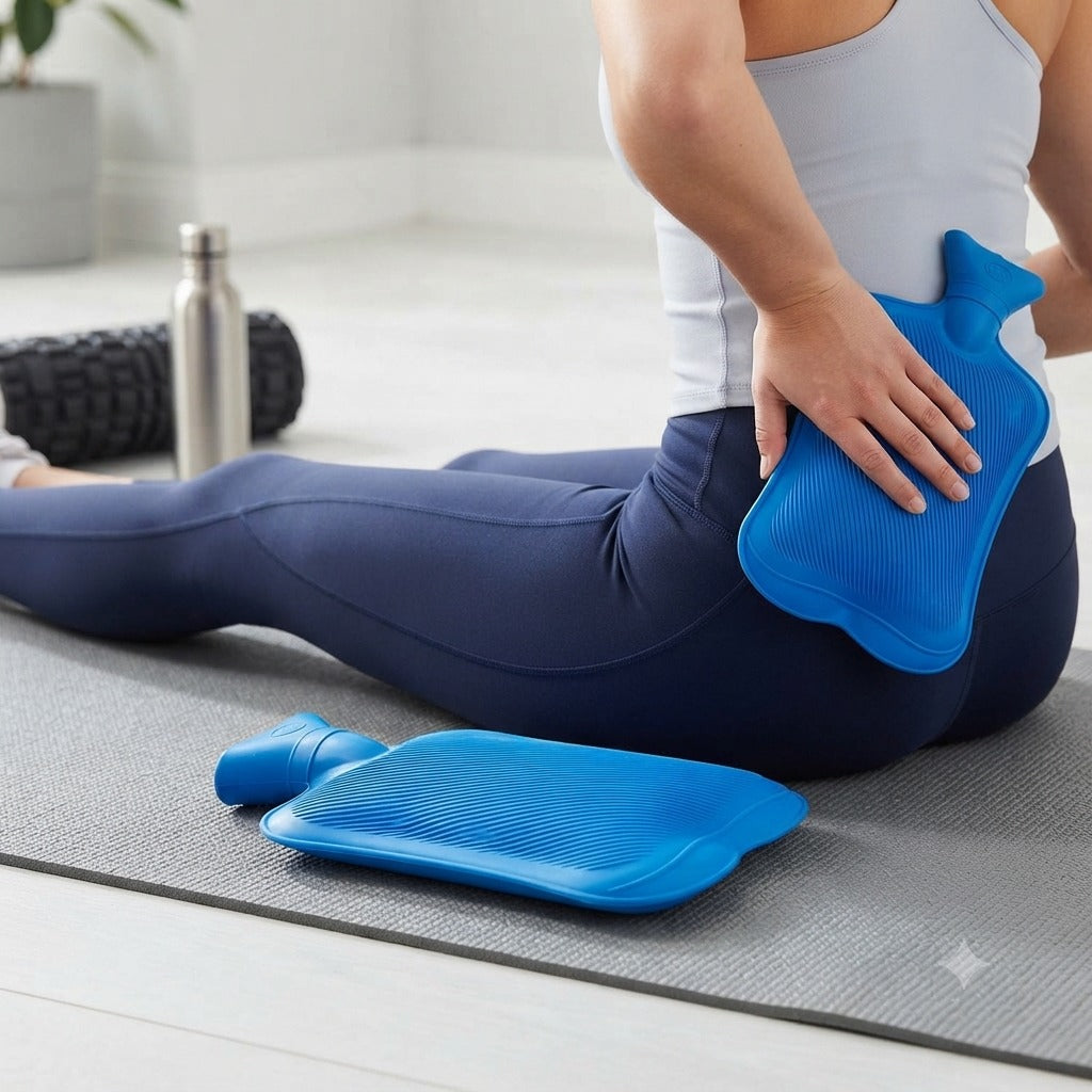 900ML Hot Water Bag – Non-Electric Rubber Heating Bottle for Pain Relief, Period Cramps & Body Aches (Random color-Pack of 1)