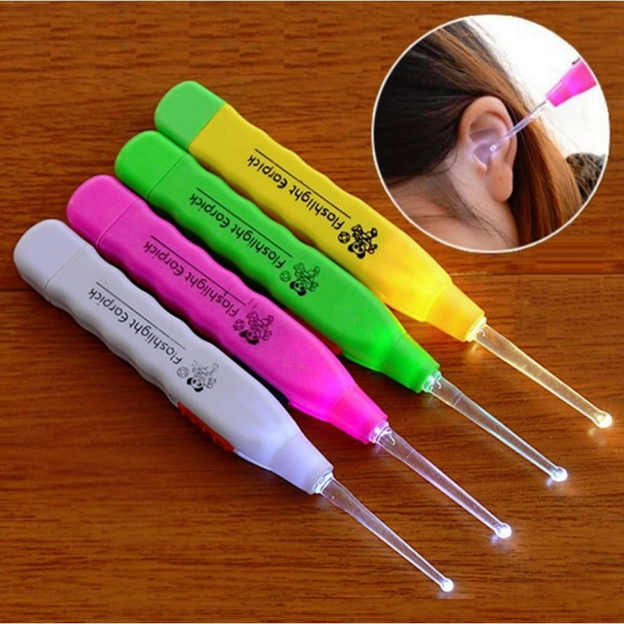LED Ear Cleaning Tool – Safe Ear Wax Remover with Built-in Light | Portable Ear Pick Cleaner for Kids & Adults (Random color- Pack of 1)