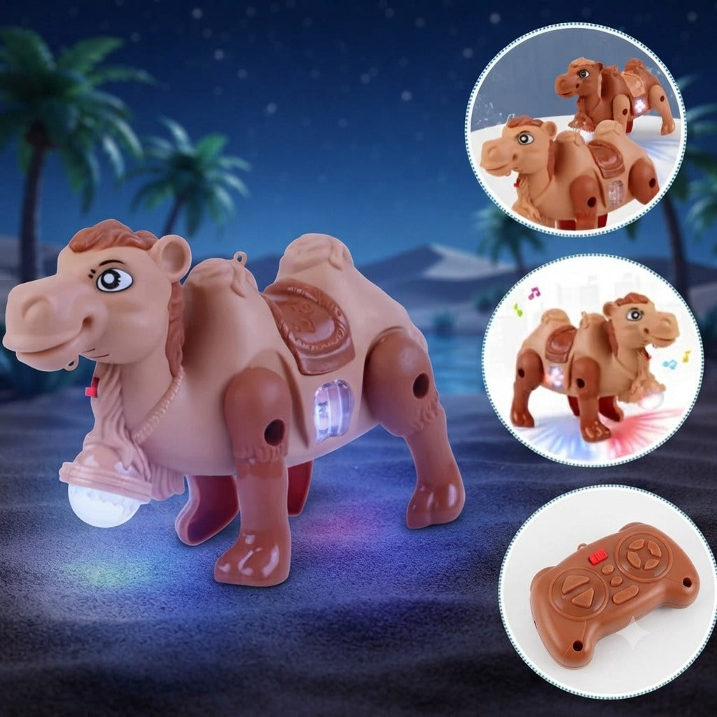 Musical Light-Up Camel Toy – Battery Operated Animal Toy with LED Lights for Kids
