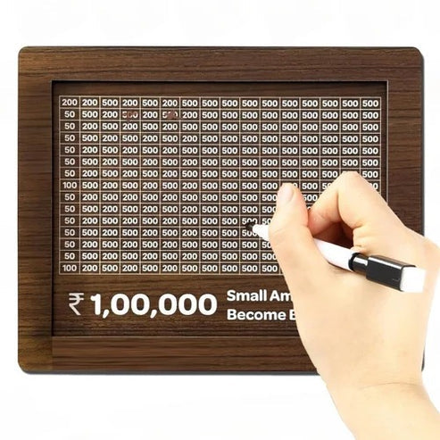 The wooden numebr for saving