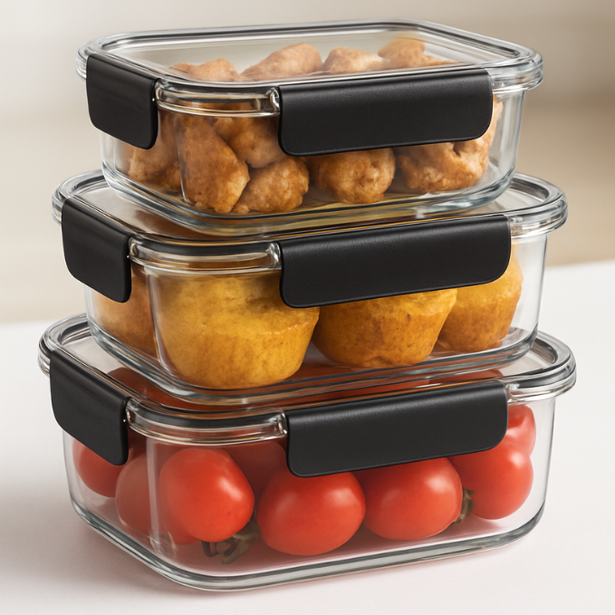 Feel Fresh 3 Pcs Airtight Container Set – Multipurpose Kitchen Food Storage Boxes