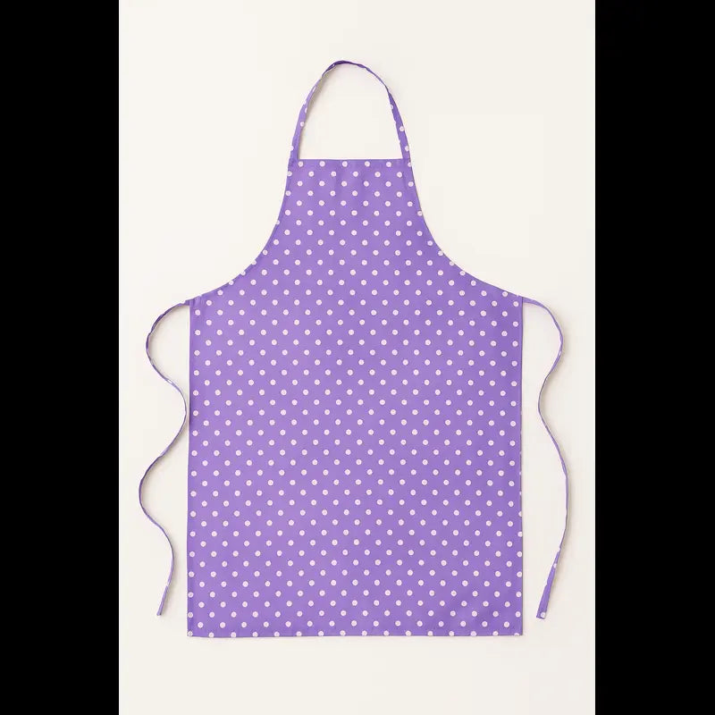 Premium Waterproof Polka Dot Apron – Durable Purple Kitchen Apron for Cooking, Baking & Cleaning (Random color / Print)