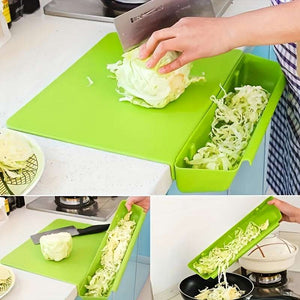 Premium Quality 2 in 1 Non-Slip Cutting Board, Detachable Chopping Board and Food Container