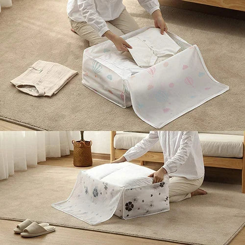 New Quilt Storage Bag – Large Size Organizer for Blankets, Quilts, Comforters & Bedding (Pack of 1)