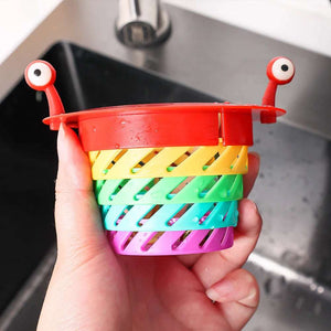 Colourful Foldable Retractable Kitchen Sink Strainer, Plastic Drain Filter Net, Anti-Clogging Catcher for Bathroom, Sewer, Pool - Non-Food Contact Safe, Bathroom Drain Filter