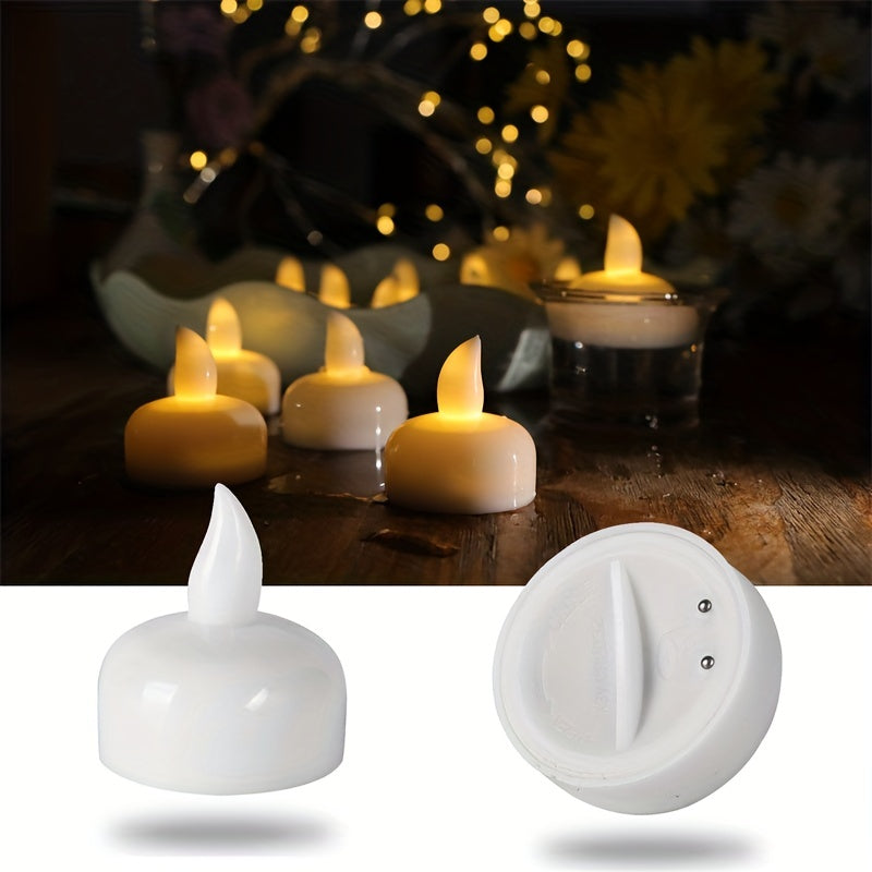 12 Pcs Sensor Candle Lights – Floating LED Electronic Candles for Party Décor, Festivals, Valentine’s Day, Halloween & Christmas