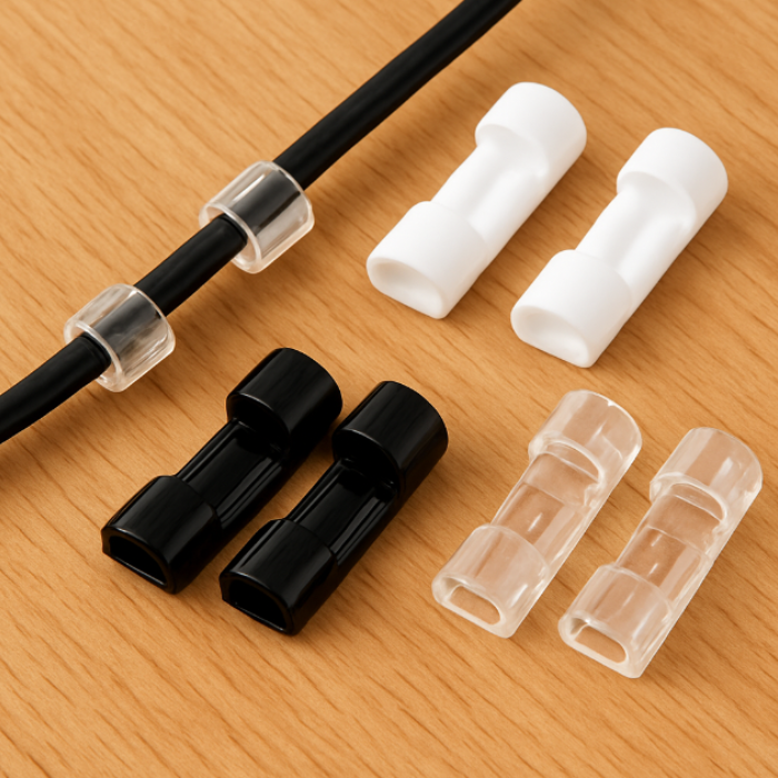 Plastic Cable Clips 20 Pcs – Wire Management & Cord Organizer Set (Random color)