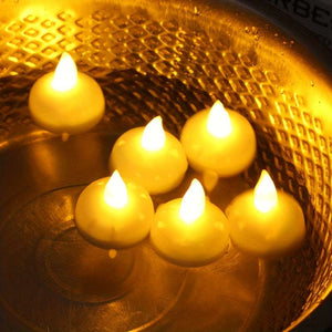 12 pcs Sensor Candle Lights, Floating LED Electronic Candle, Party Decoration Little Night Lights, Valentine's Day Halloween Christmas Festival Ambient Lights