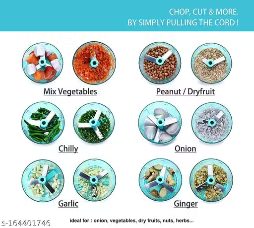 Anjani 2 in 1 Vegetable Chopper With Grinder Mixer, Hand Grinder Mixer Food Processor Slicer Shredder Salad Maker Vegetable Tools