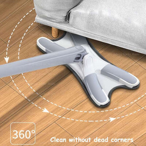 Butterfly Shaped Household Wet Dry Dual-use Mop 360° Rotation Ultra-fine Fiber Pad, Suitable for cleaning bathtubs, tiles, floors, walls, and glass - can be used in kitchens, bathrooms, and living rooms