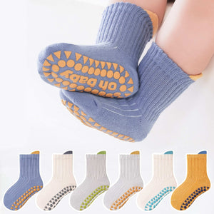 Non-Slip Floor Socks - Soft, Breathable Cartoon Design for Youngsters & Youngsters, Perfect for Indoor Wear, Youngsters Socks (Random Colors)