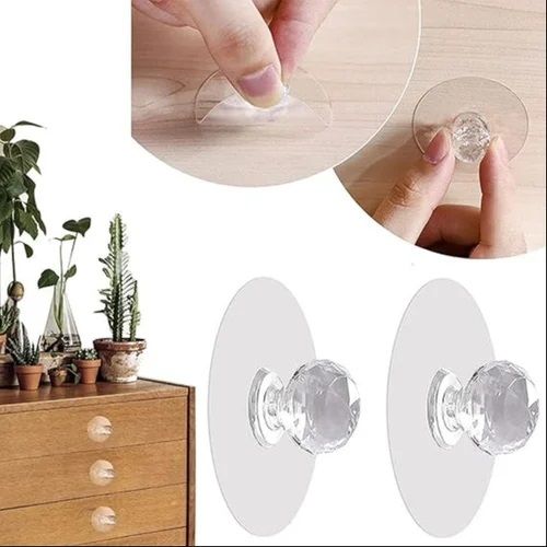 Diamond Crystal Self Adhesive Hooks – Stylish Wall Organizer- Pack of 10