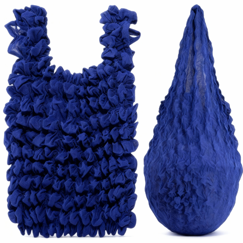 Flexible Stretch Shopping Tote Bag – Washable Grocery & Storage Bag (Random Color)