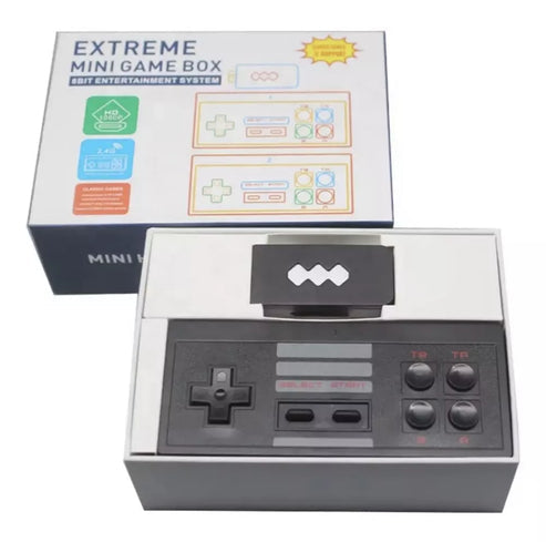 Gaming kit with wireless controllers, HDMI, and USB cables for a full entertainment package