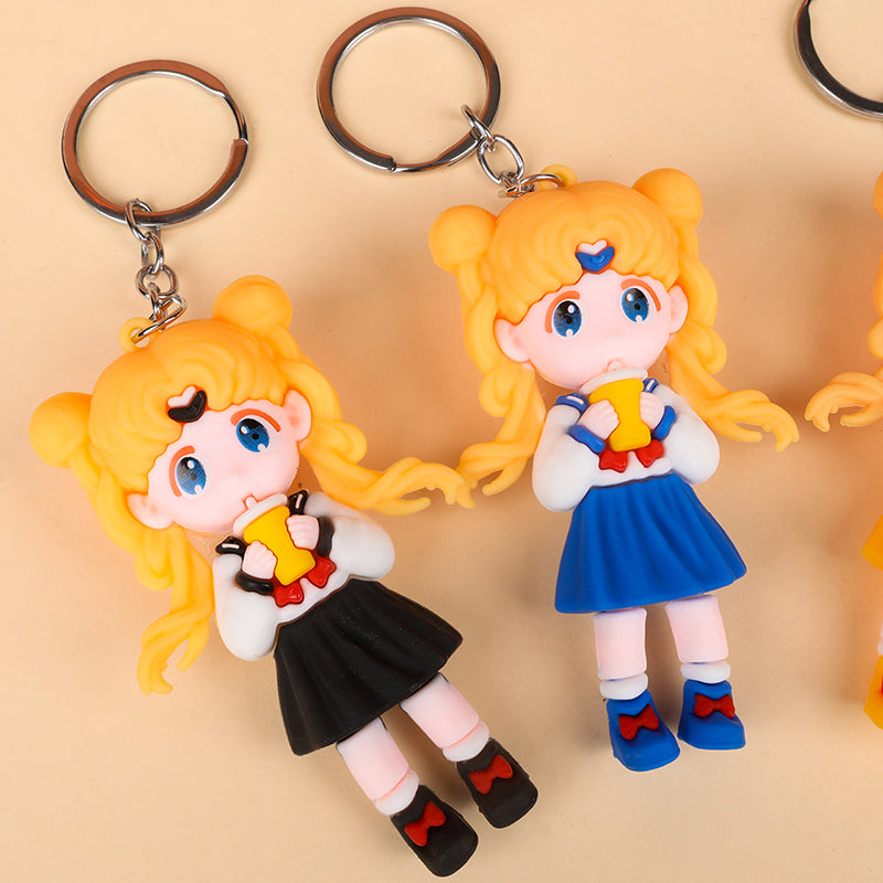Large Beautiful Girl Keychain - 1 Pc
