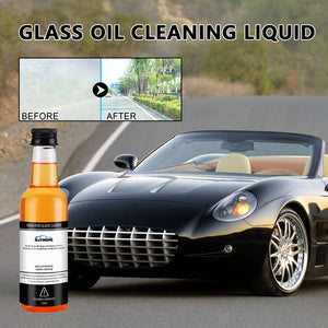 The image of car after and before use of liquid