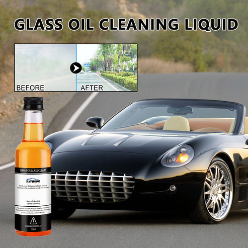 The image of car after and before use of liquid