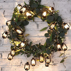 Hanging black lanterns for Ramadan, Christmas, and wedding decoration indoors or outdoors