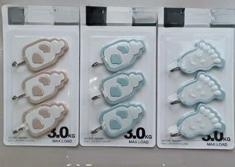 3 Pcs Self Adhesive Wall Hook – Heavy Duty Multipurpose Hooks for Home, Kitchen, Bathroom & Office (Random Design/Color)