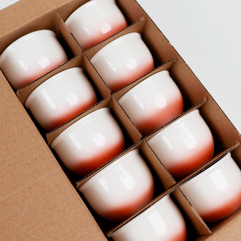 Glaze Red Ceramic Cup