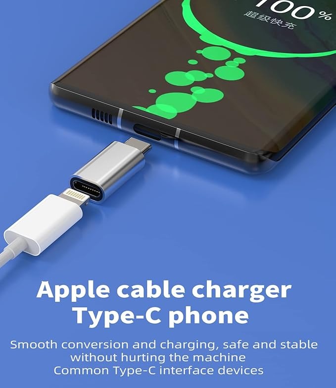 iPhone Lightning to USB-C Adapter – Compact Converter for Fast Charging - 1Pcs (Random Color)