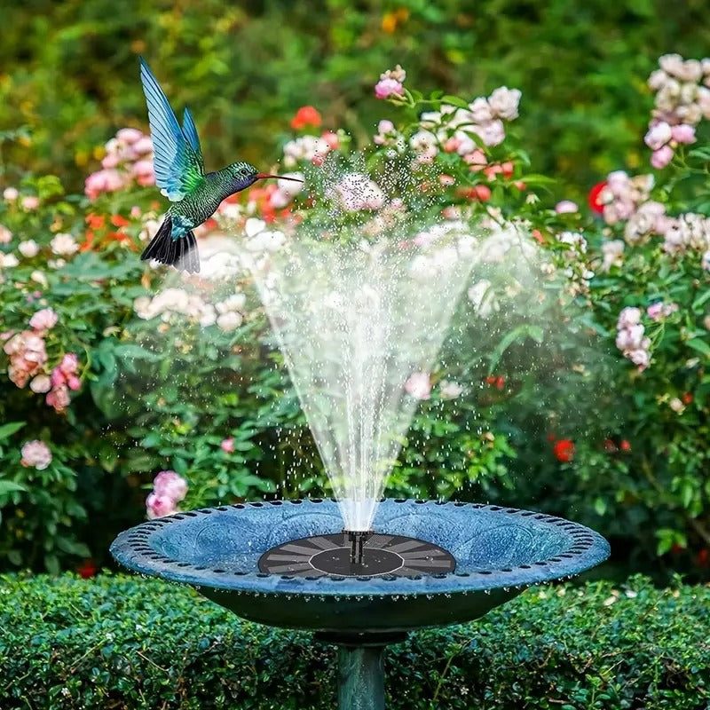 Solar Fountain Pocket Hose Solar-Powered-Instantly Adds a Water Feature Virtually Anywhere-5 Spray Modes