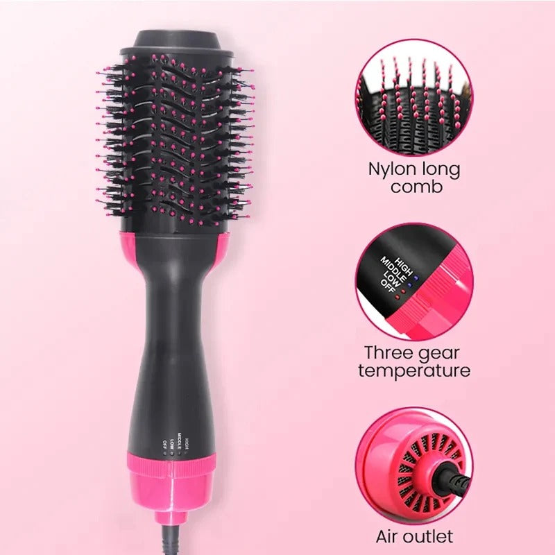 One Step Hair Dryer & Volumizer – 3-in-1 Hot Air Brush Styler for Smooth, Voluminous, and Styled Hair
