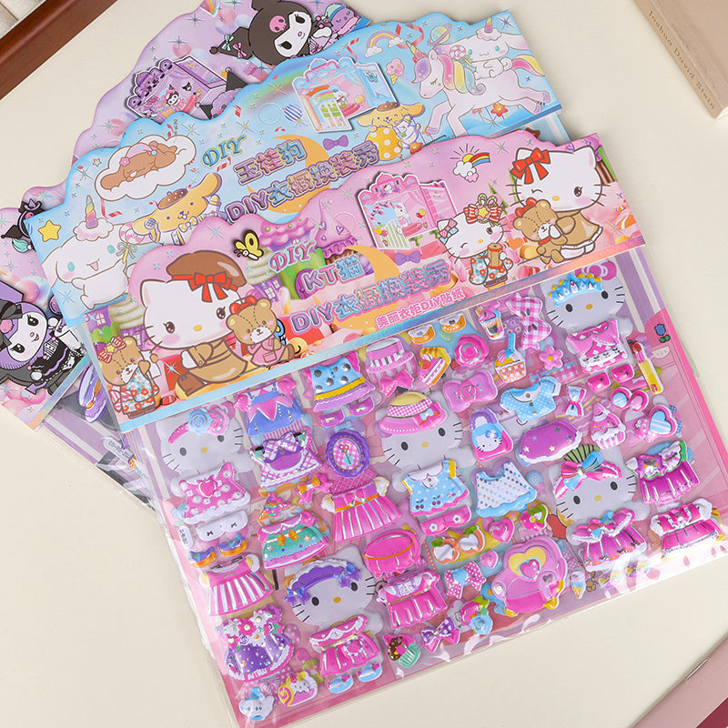 DIY Cartoon Stickers – Cute Waterproof Creative Sticker Pack for Kids, Crafts & Decoration (Random Designs)