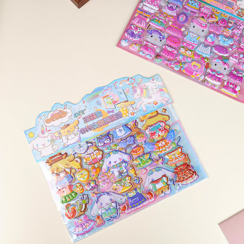 DIY Cartoon Stickers – Cute Waterproof Creative Sticker Pack for Kids, Crafts & Decoration (Random Designs)