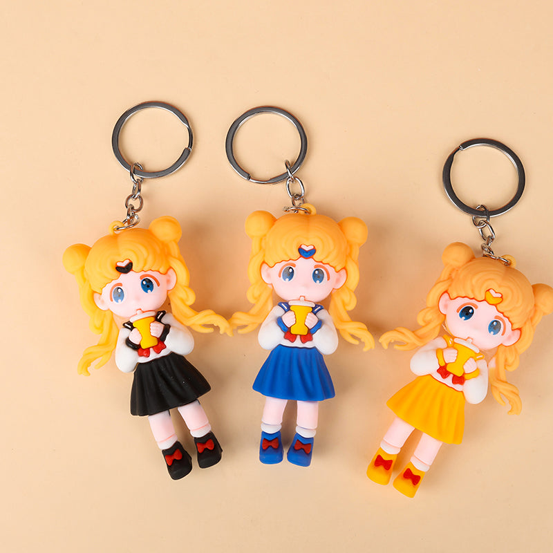 Large Beautiful Girl Keychain - 1 Pc