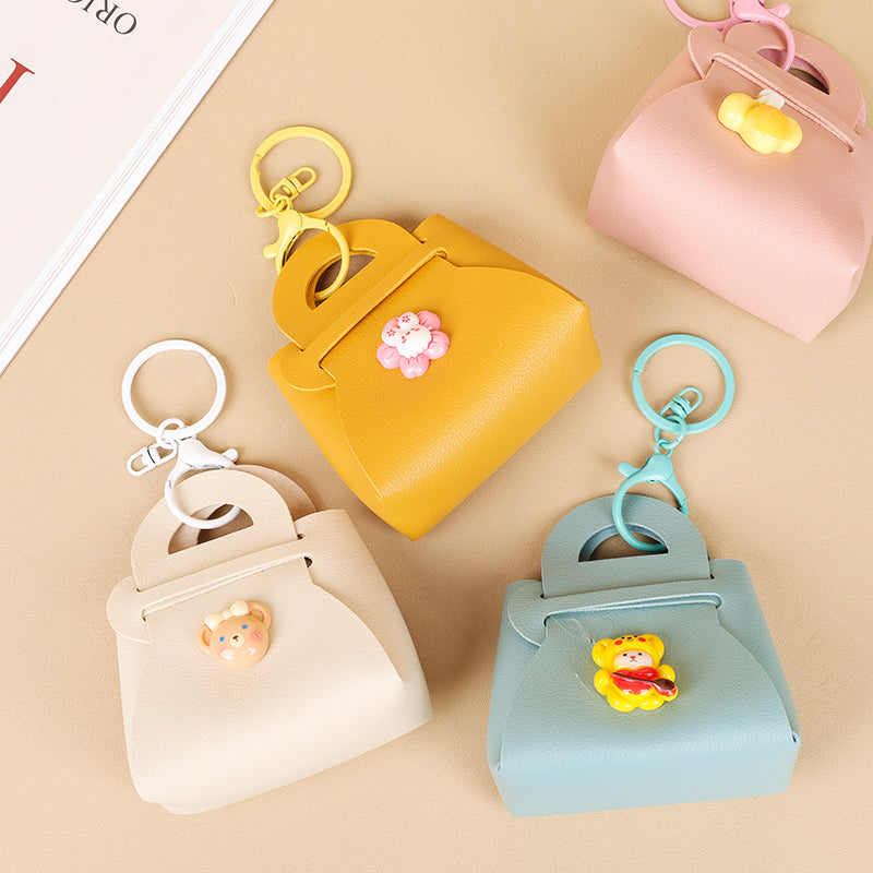 Creative Leather Handbag Keychain
