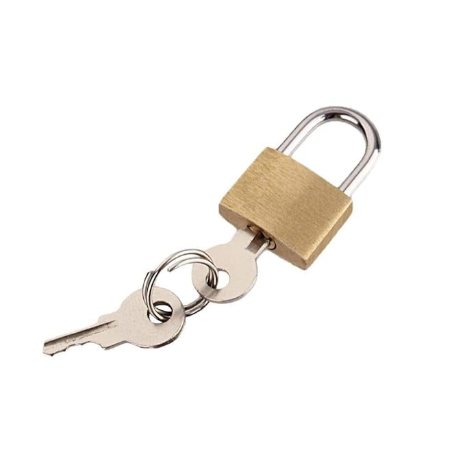 Small Size Solid Brass Lock – Ideal for Bags, Lockers & Drawers
